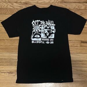 VANS trippy metal graphic black t-shirt